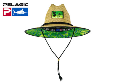 Pelagic Baja Straw Sunhat Green