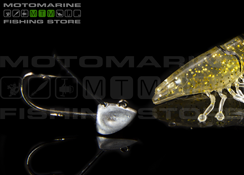 Molix Shrimp 2,5 + WT Jig Head 4gr - Motomarine Fishing