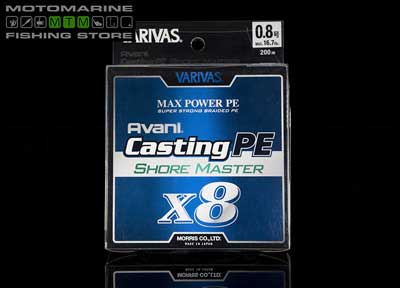 Varivas Avani Casting PE Shore Master x8